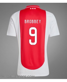 Günstige Ajax Brian Brobbey #9 Heimtrikot 2024-25 Kurzarm